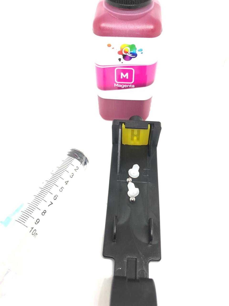 Hp 45 ve Hp 26 kartuş için Dolum seti Koyu magenta Renk