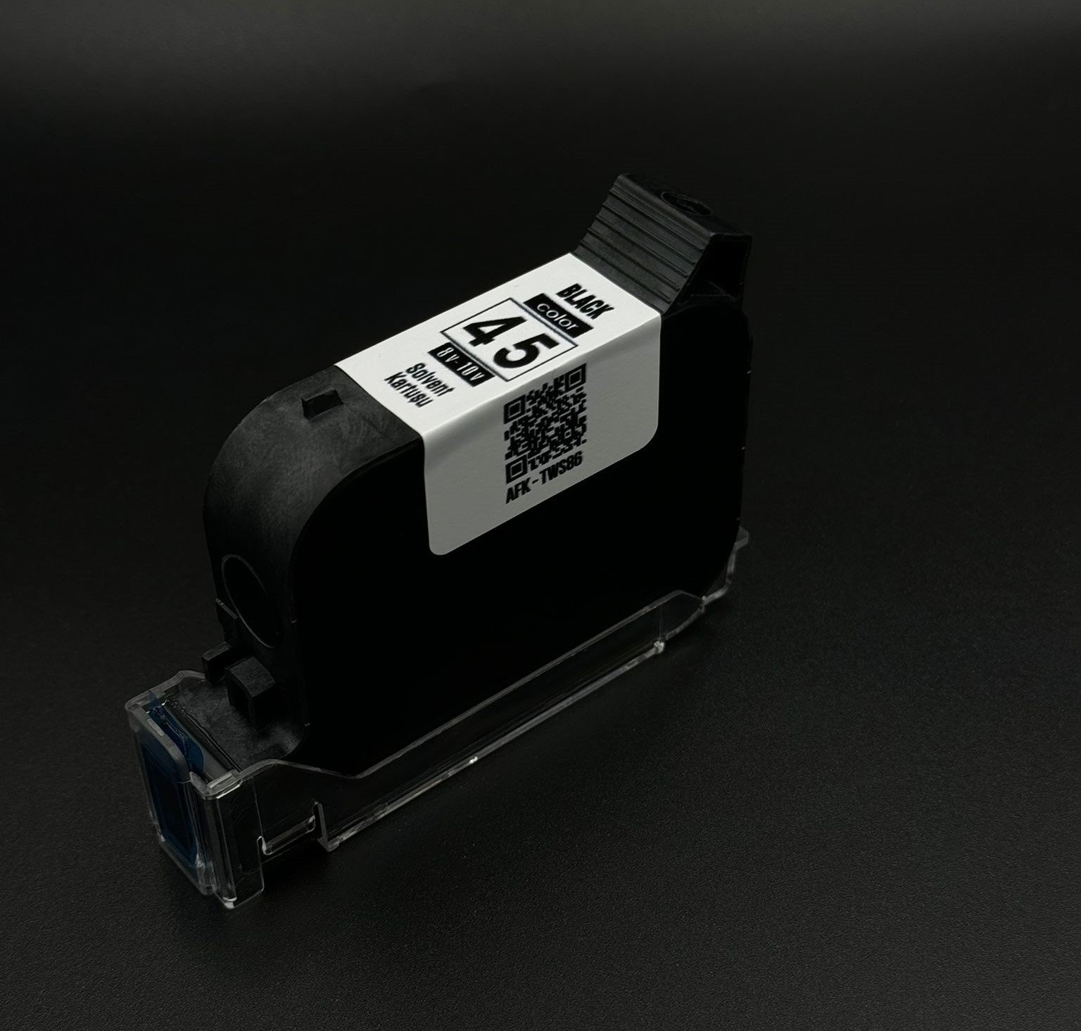 Siyah Solvent Kartuşu Sıfır üretim 12.7mm Afk-tws86